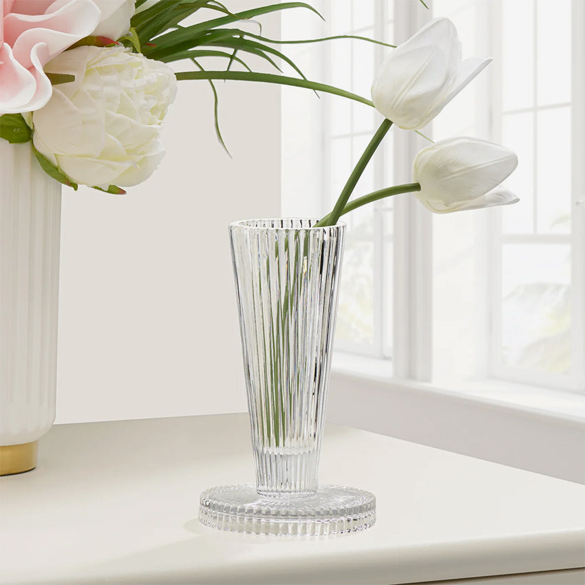 Torre & Tagus | Anya Faceted Glass Reversible Pillar/Tealight Candle Holder