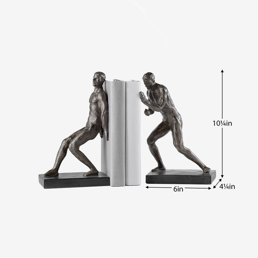 Torre & Tagus | Athletic Resin Men Bookends - Set of 2
