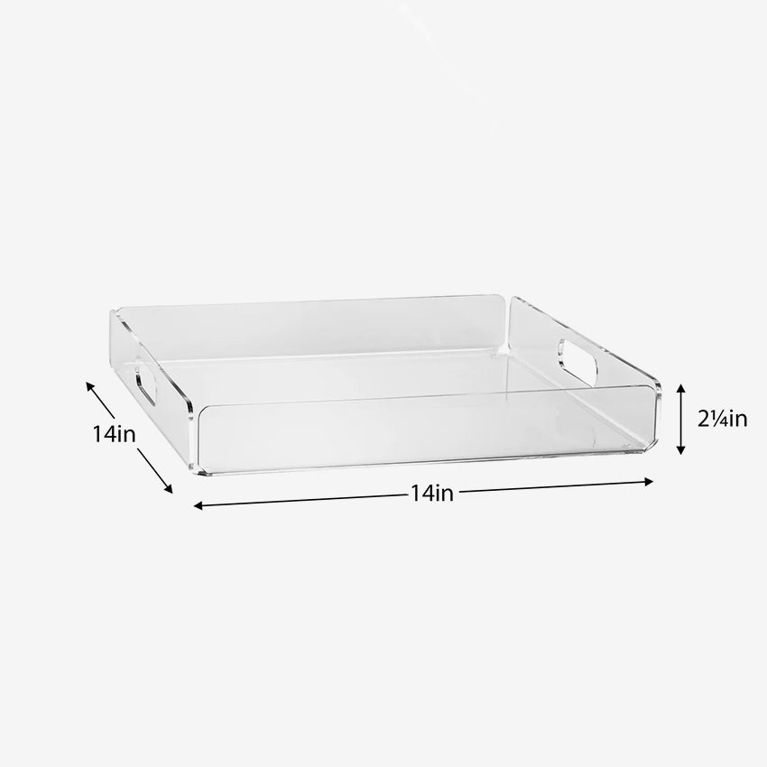 Torre & Tagus | Lucite Acrylic Square Tray