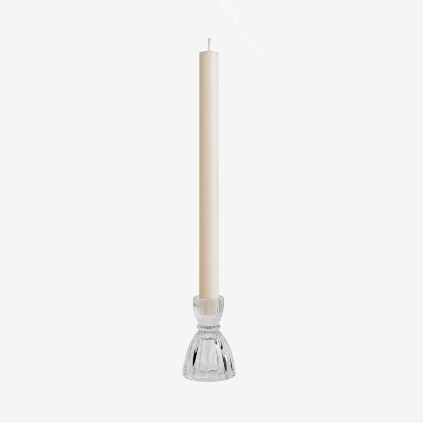 Torre & Tagus | Olivia Faceted Glass Taper Candle Holder