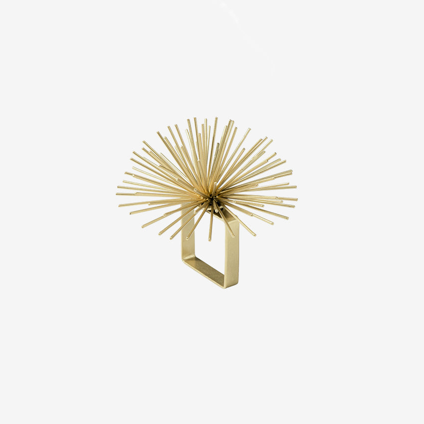 Torre & Tagus | Spike Pod Napkin Ring - Gold