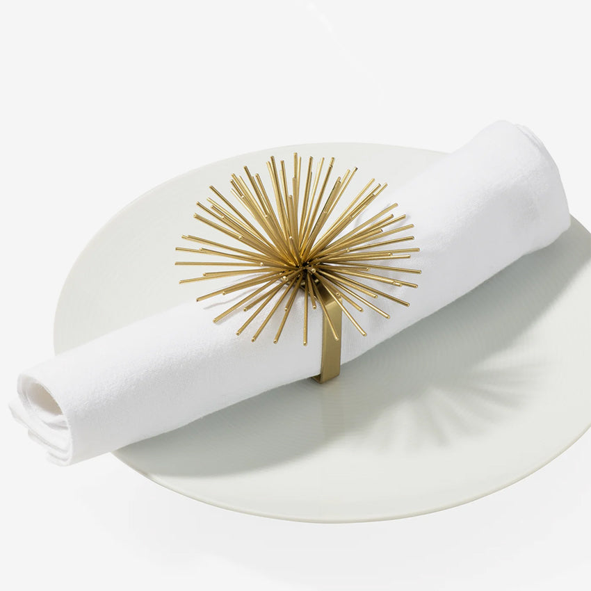 Torre & Tagus | Spike Pod Napkin Ring - Gold