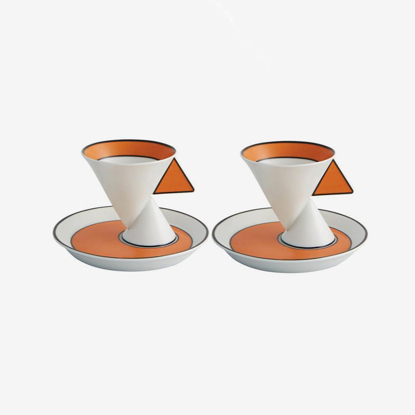 Vista Alegre | Jazz Coffee Cups & Saucers - Set of 2