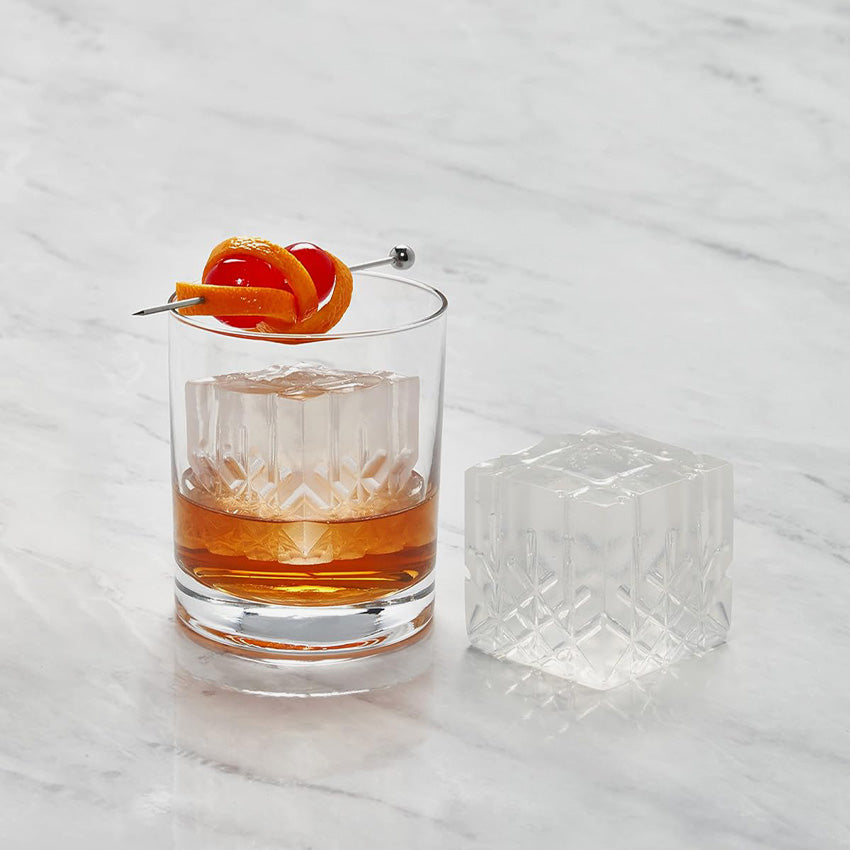 W&P | Cocktail Art Silicone Ice Cube Tray - Crystal
