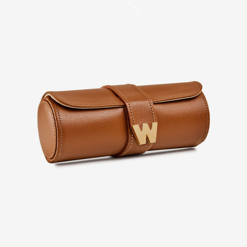 Wolf 1834 | Cassandra Jewelry Watch Roll - Cognac