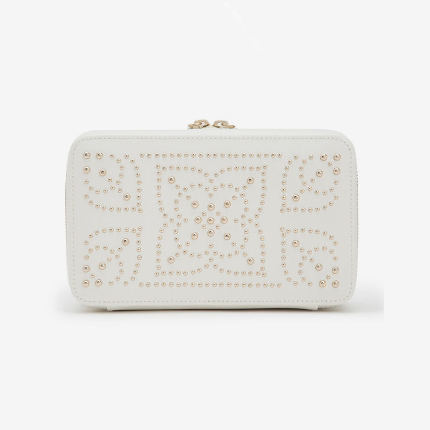 Wolf 1834 | Marrakesh Zip Travel Case - Cream