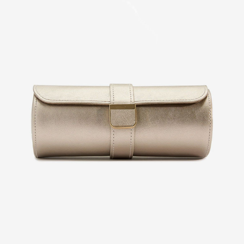Wolf 1834 | Palermo Double Watch Roll + Jewelry Pouch