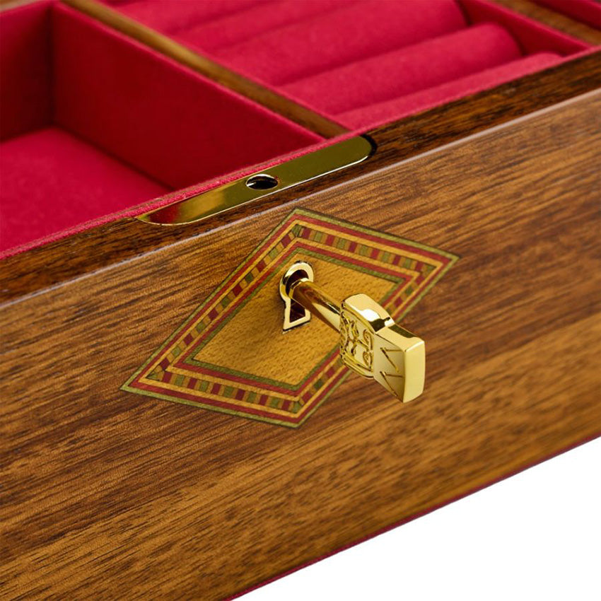 Wolf | Nutcracker Musical Jewellery Box - Walnut Wood