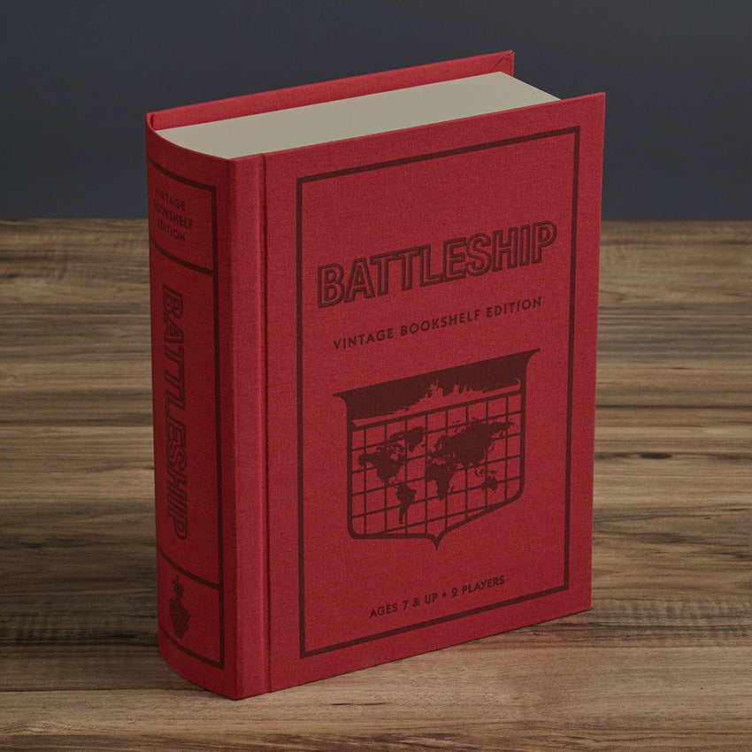 WS Game Company | Battleship - Vintage Bookshelf Edition