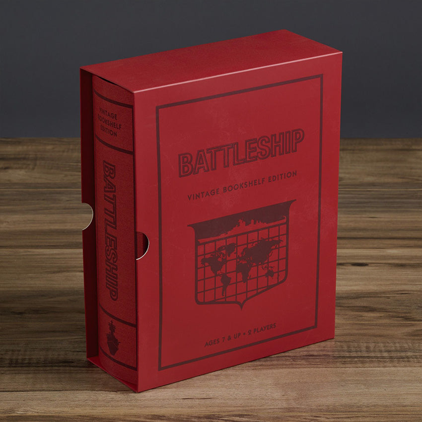 WS Game Company | Battleship - Vintage Bookshelf Edition