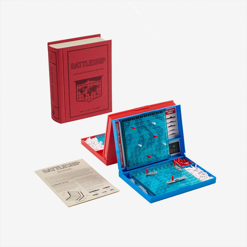 WS Game Company | Battleship - Vintage Bookshelf Edition