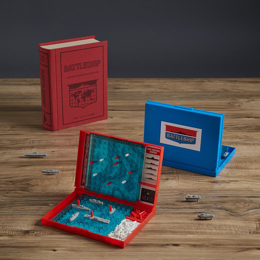 WS Game Company | Battleship - Vintage Bookshelf Edition