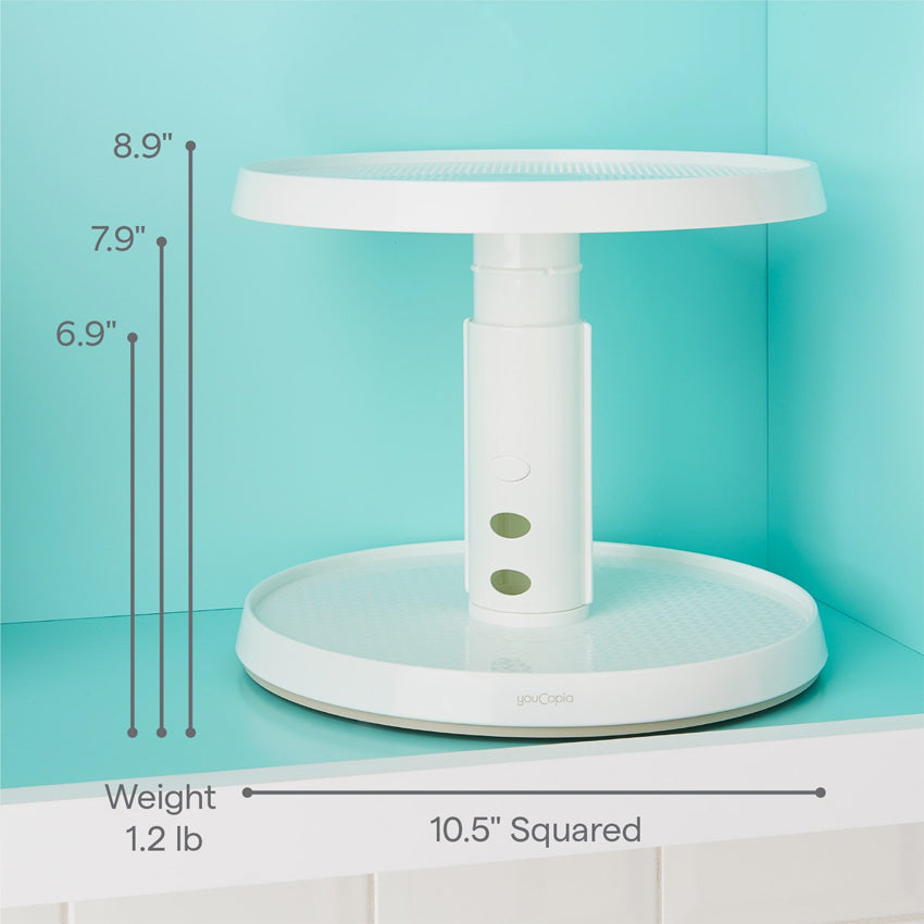 Youcopia | Crazy Susan Turntable Two-Tier