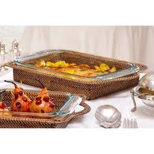 Calaisio | Rectangular Casserole Basket with Baking Dish