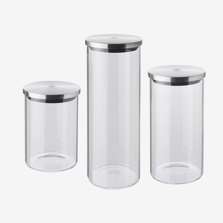 Zwilling | Set de 3 bocaux de conservation en verre - transparent