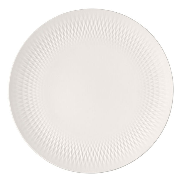 Maison Lipari Manufacture Collier Blanc Centerpiece Bowl 12.5x1.25in  VILLEROY & BOCH.