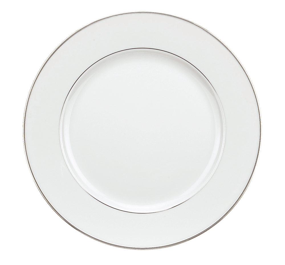 Maison Lipari CHRISTOFLE Albi Gilded Dessert Plate Porcelain Platinum D: 21 cm  CHRISTOFLE.