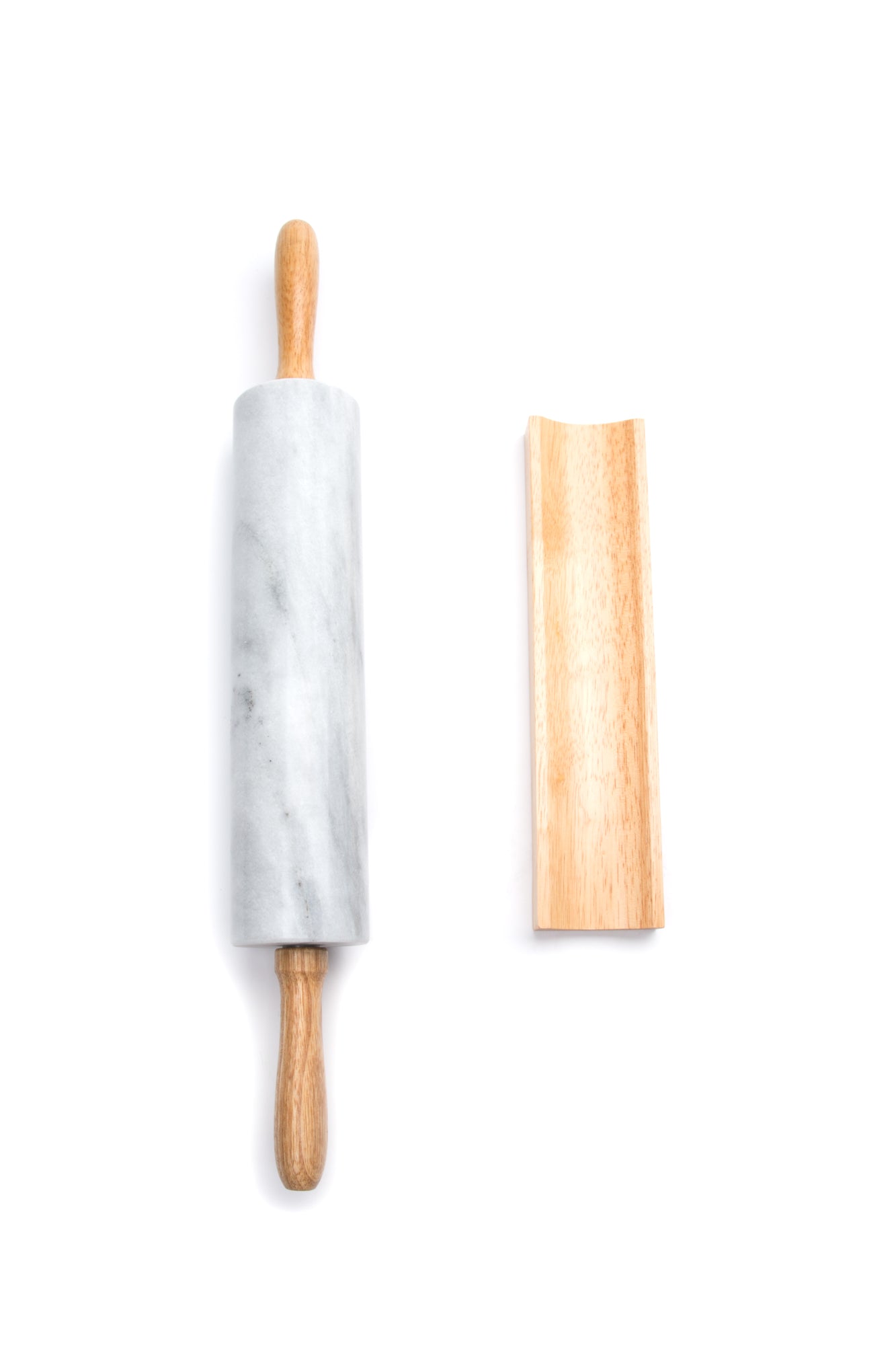 Fox Run | White Marble Rolling Pin & Stand