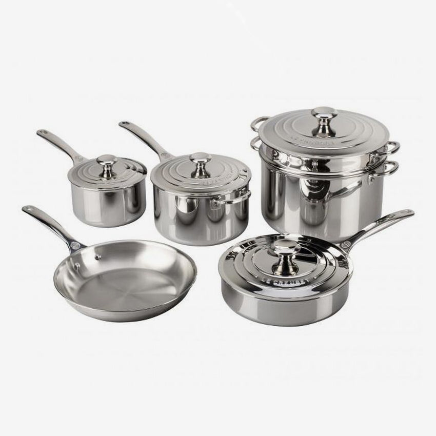 Le Creuset | Signature Set 10 Pc Stainless Steel