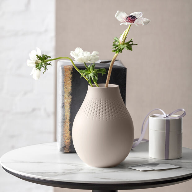 Villeroy & Boch | Manufacture Collier Perle Vase - Tall - Beige