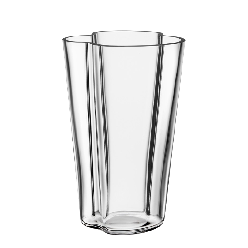 Maison Lipari AALTO Tall Glass VASE 8.75'' - Clear  IITTALA.