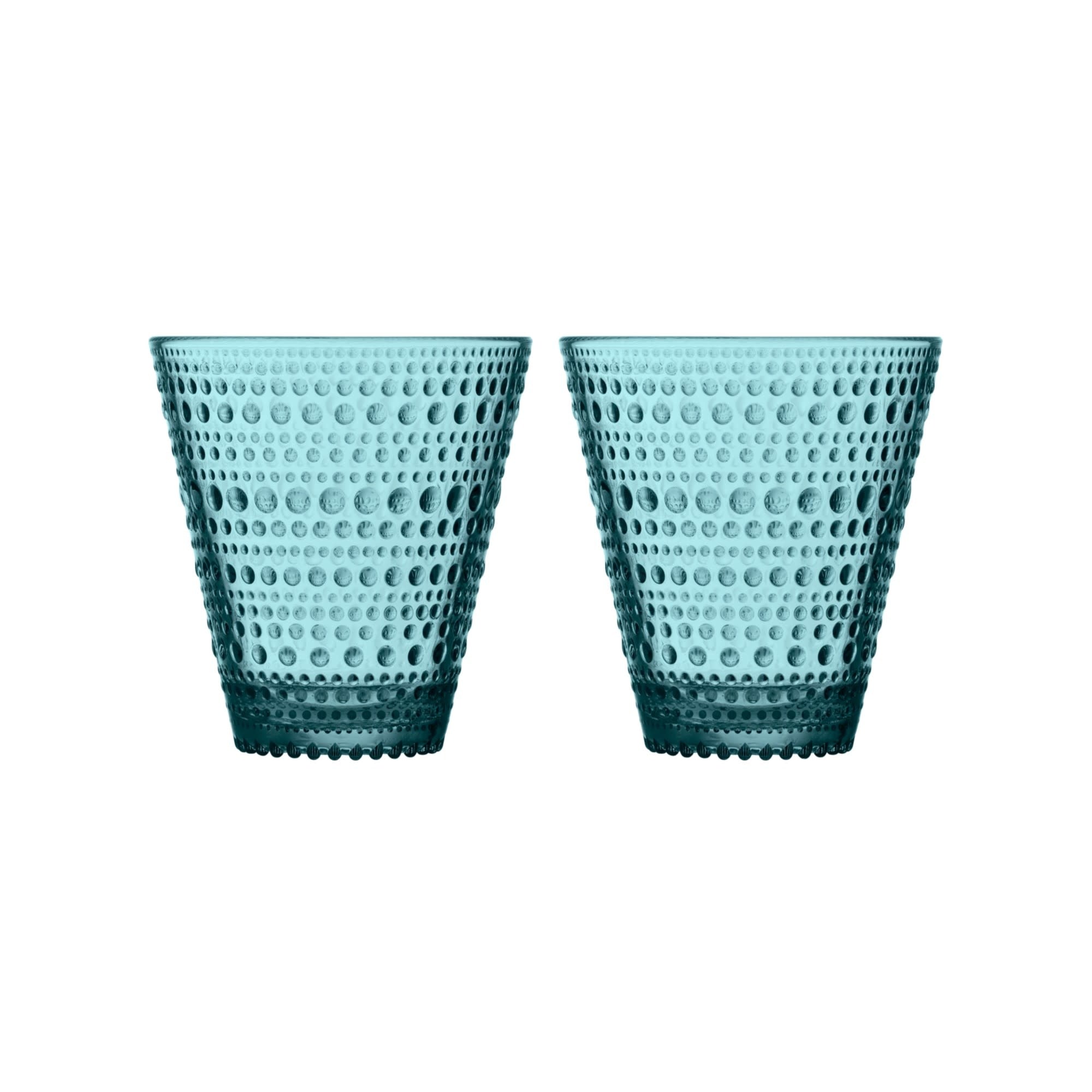Maison Lipari Kastehelmi Tumbler 10 Oz Sea Blue S/2  IITTALA.