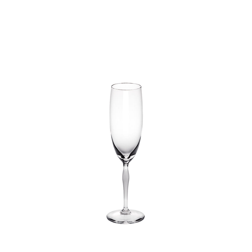 Maison Lipari LALIQUE 100 Points Champagne Glass Set of 6 | Clear C01 | H: 23.8 cm D: 5.8 cm V: 23 cl  LALIQUE.