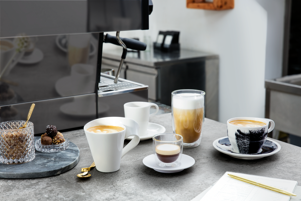 Maison Lipari Coffee Passion Coffee Mug & Saucer Set of 2 - White  VILLEROY & BOCH.