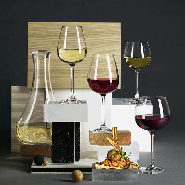 Maison Lipari Purismo Wine Red Wine Intricate & Delicate Set Of 4 9 In  VILLEROY & BOCH.