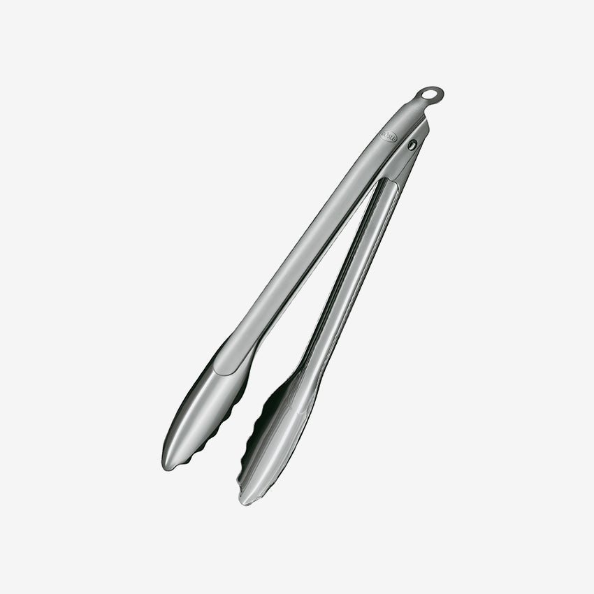 Rosle | Locking Tongs In Silver Stainless Steel