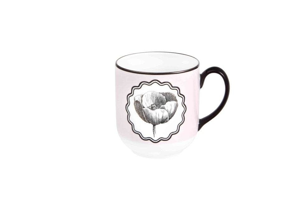 Maison Lipari Christian Lacroix - Herbariae Mug Pink 3.82x3.46x3.46  VISTA ALEGRE.