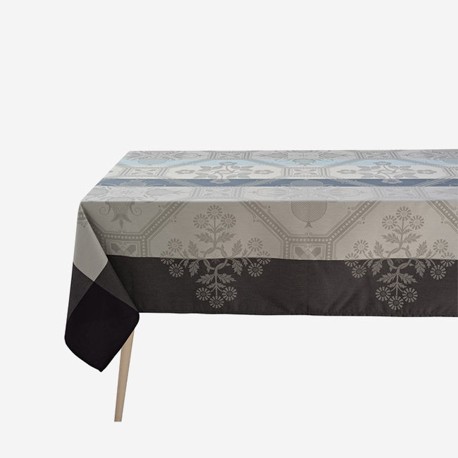 Maison Lipari Hacienda 69x98” Coated Tablecloth - Blue  LE JACQUARD FRANCAIS.