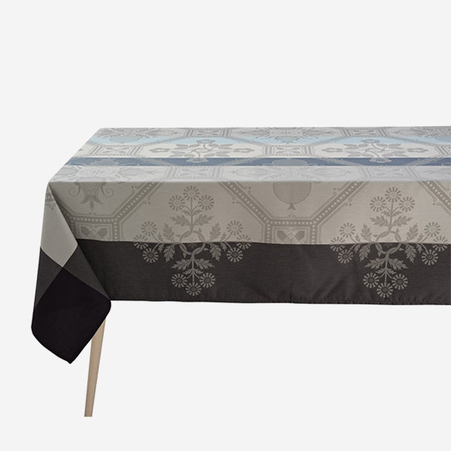 Maison Lipari Hacienda 69x126” Coated Tablecloth - Blue  LE JACQUARD FRANCAIS.