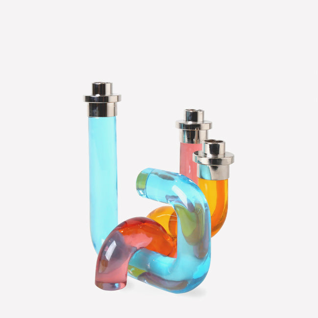 Maison Lipari Pompidou Candleholder - Multicolor  JONATHAN ADLER.