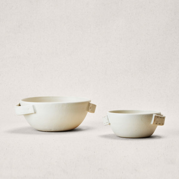 Maison Lipari Ivy Bowl Set - Raw Blanc  STYLE UNION HOME.