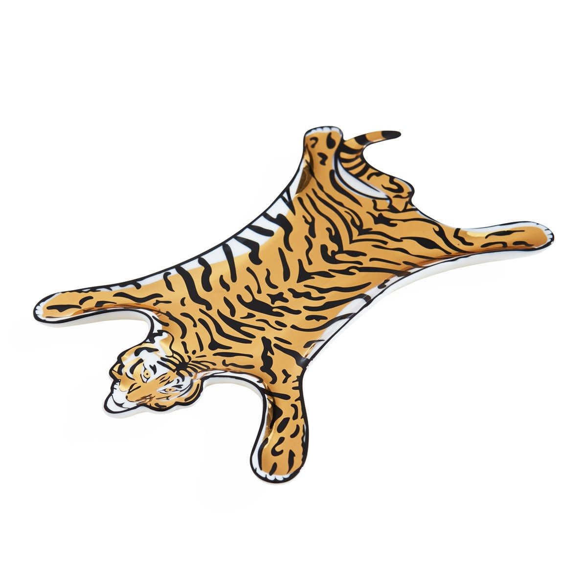 Maison Lipari Tiger Stacking Dish Black/Gold  JONATHAN ADLER.