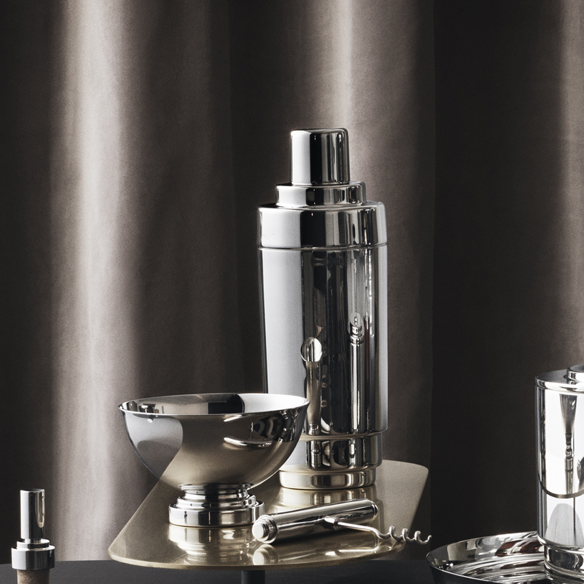 Maison Lipari Manhattan Cocktail Shaker - Silver  GEORG JENSEN.