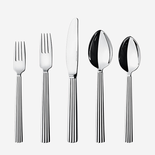 Maison Lipari Bernadotte Cutlery Set 5 Pcs Stainless Steel  GEORG JENSEN.