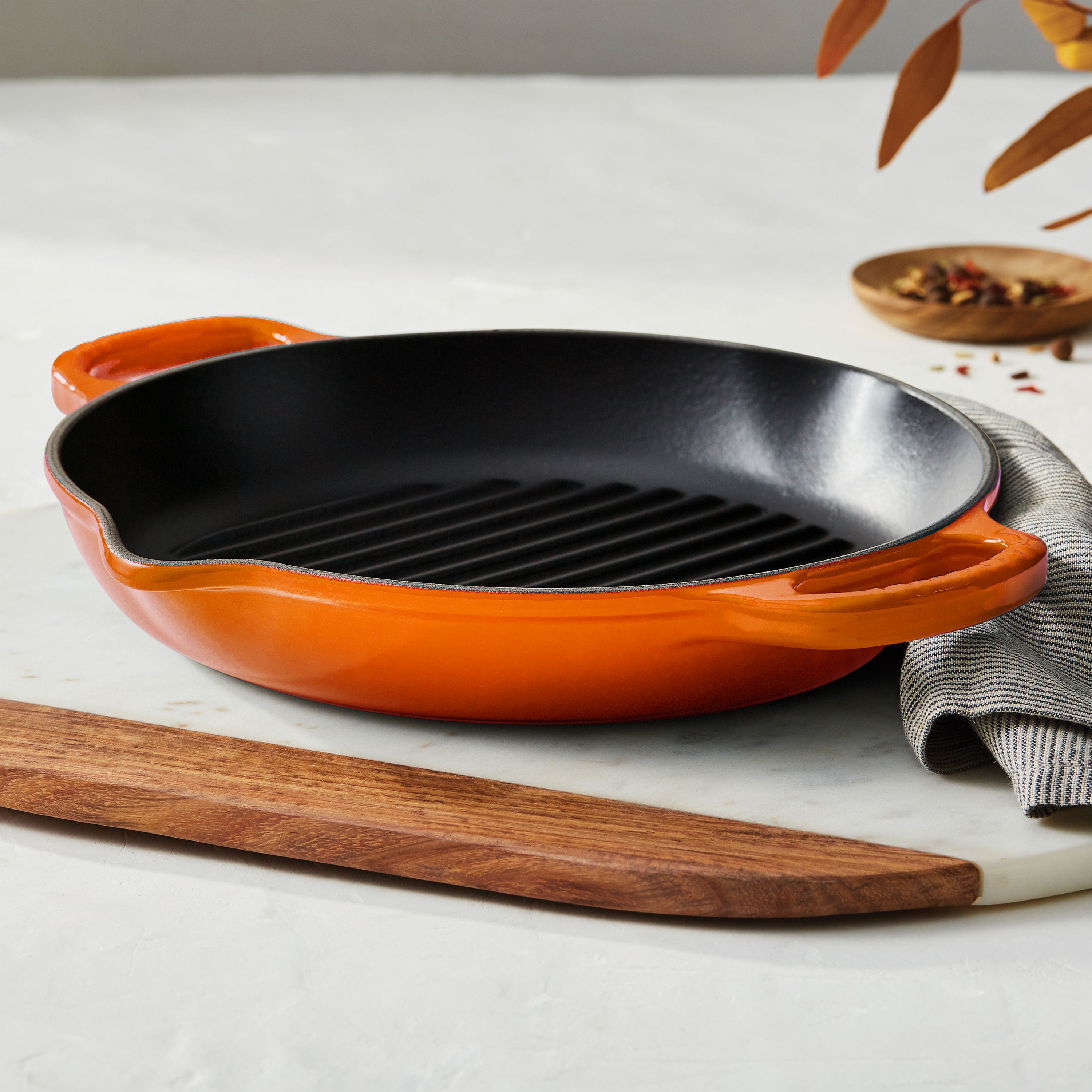 Le Creuset | Signature Deep Round Grill - Flame