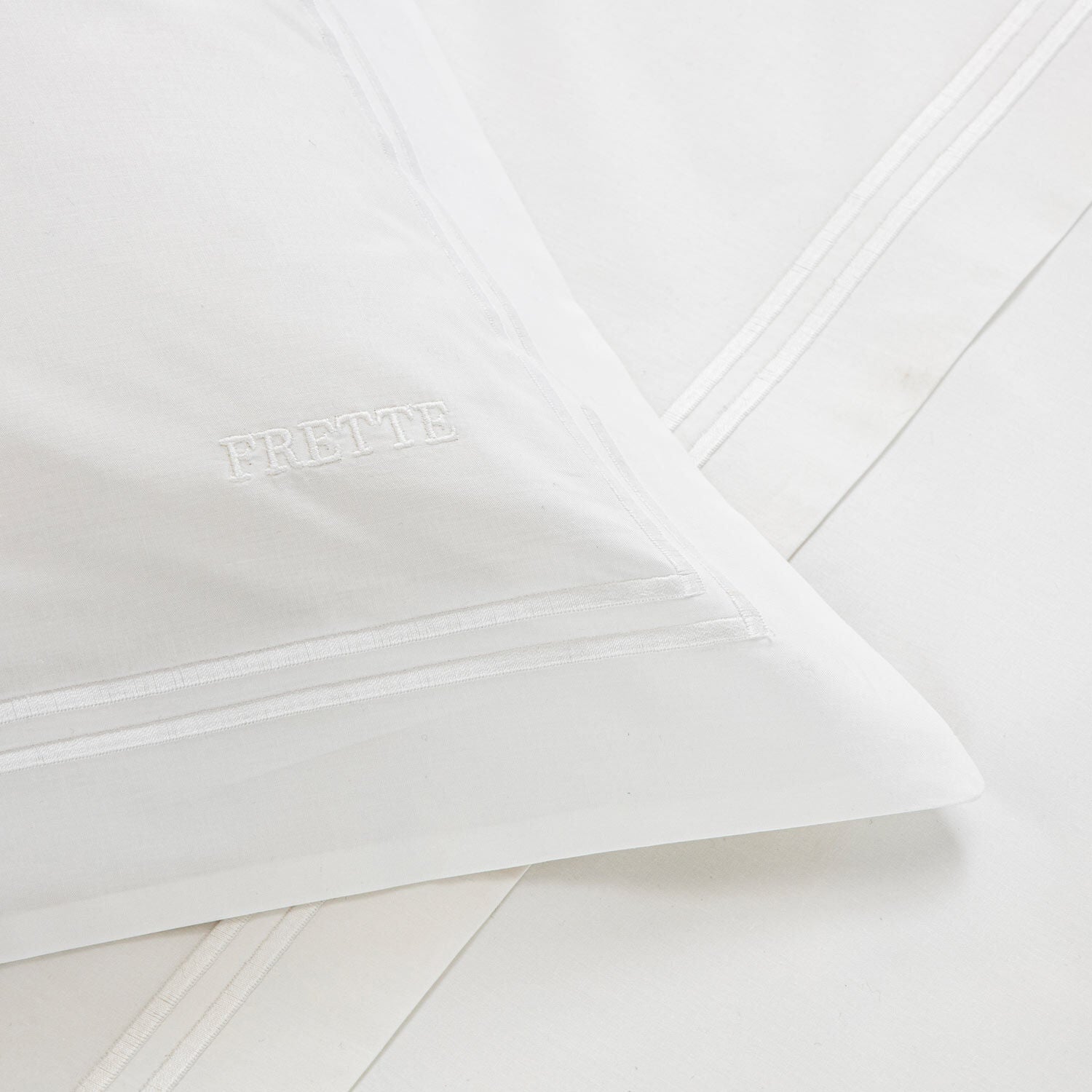 Frette | Hotel Classic Euro Taie d'oreiller - Blanc & Blanc