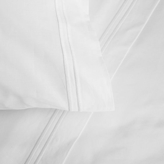 Frette | Hotel Classic 2 Taies d'oreiller Standard en Coton Blanc