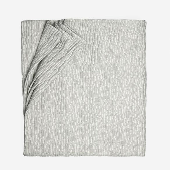 Maison Lipari Ondate Blanket Cover - Full/Queen - Titanium  SFERRA.