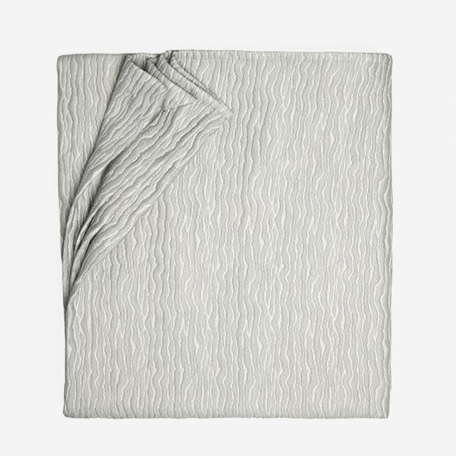 Maison Lipari Ondate Blanket Cover - King - Titanium  SFERRA.