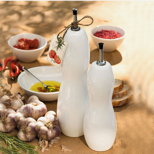 Maison Lipari Large Oil / Vinegar Bottle - White  ASA GERMANY.