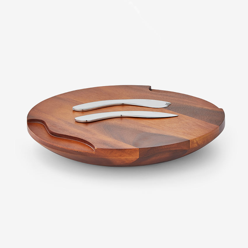 Nambé | Cheese Block With Knife Spreader