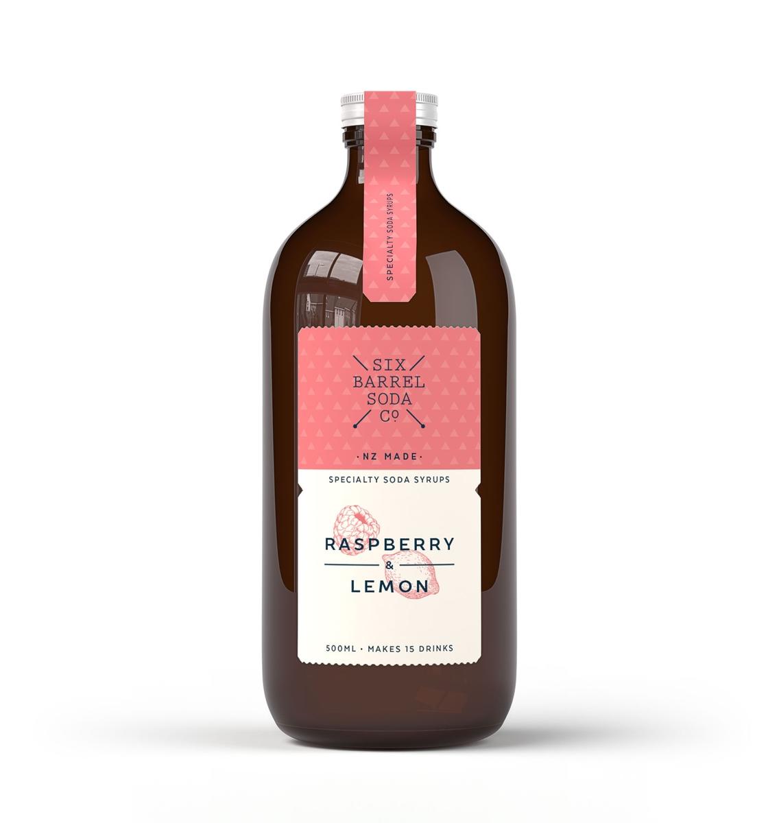 Maison Lipari SIX BARREL Canada Raspberry & Lemon Soda Syrup  AARKE.