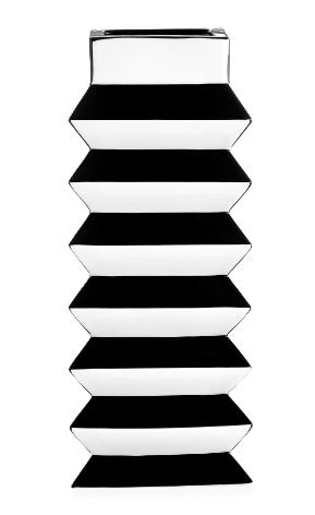 Jonathan Adler | Black & White Pleat Vase