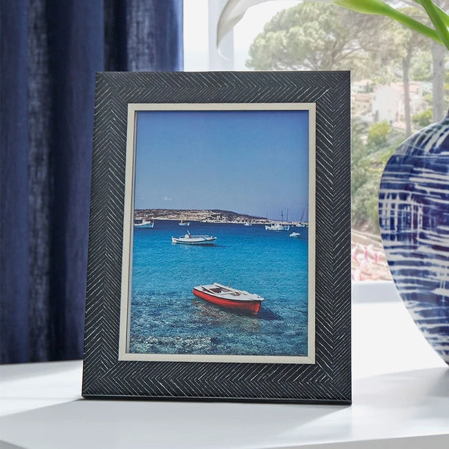 Maison Lipari Lazio Frame - 5” X 7” - Black  SFERRA.