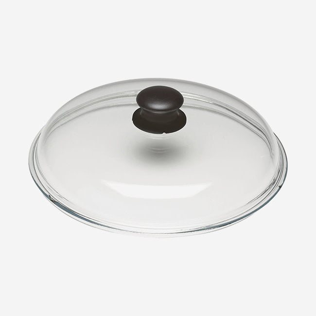 Maison Lipari 11” Domed Glass Lid with Black Knob - Clear & Black  BALLARINI.