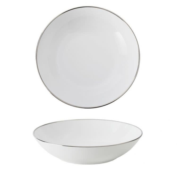 Maison Lipari CHRISTOFLE Albi Soup-Cereal Bowl Platinum Porcelain  CHRISTOFLE.